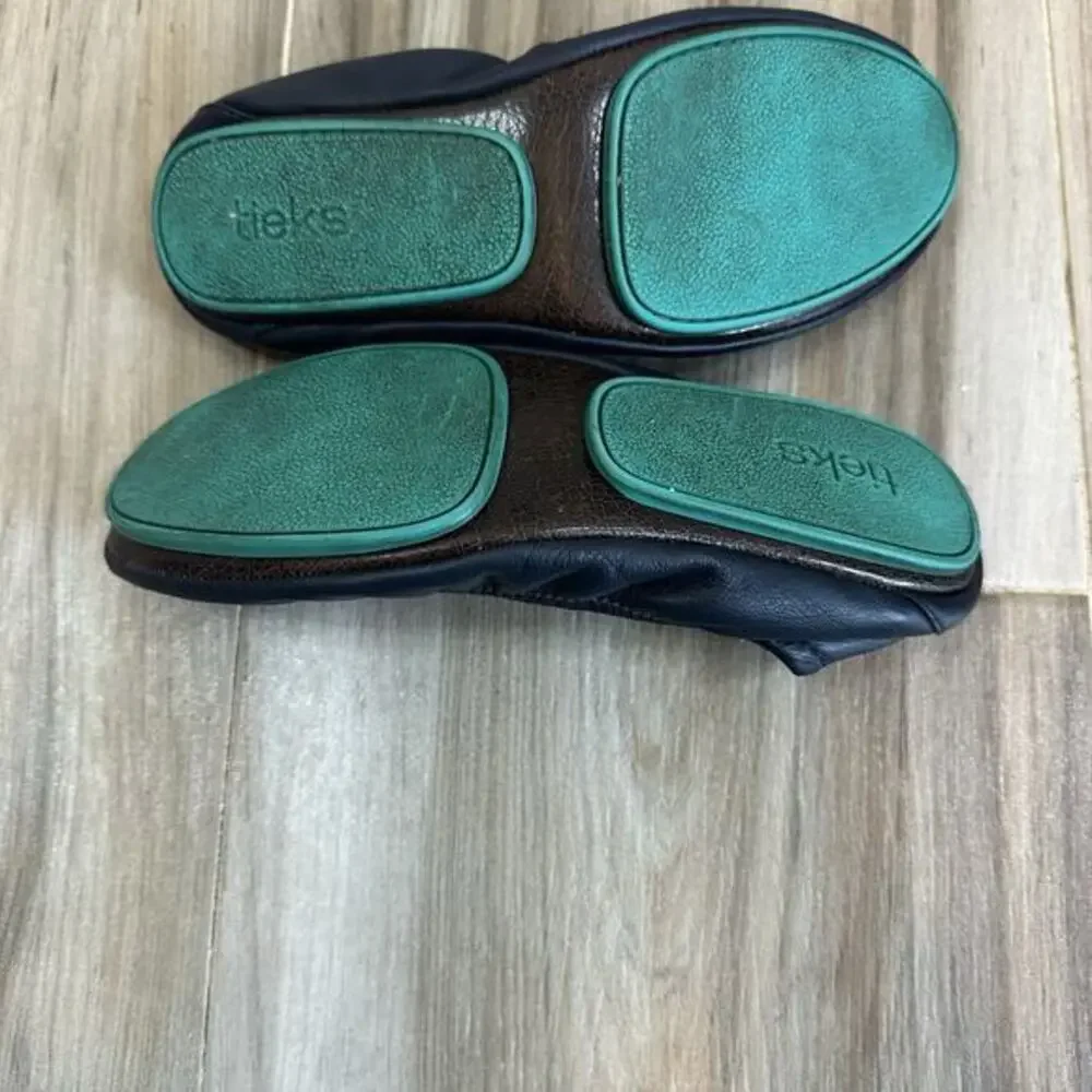 Tieks by Gavrieli Leather Ballet‎ Flats Black  Shoes Womens Size 7 Casual Career